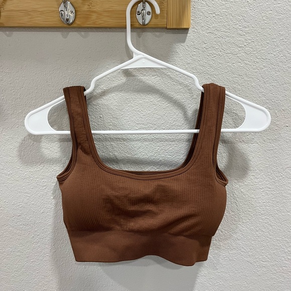 Brown Crop Top - Picture 1 of 2